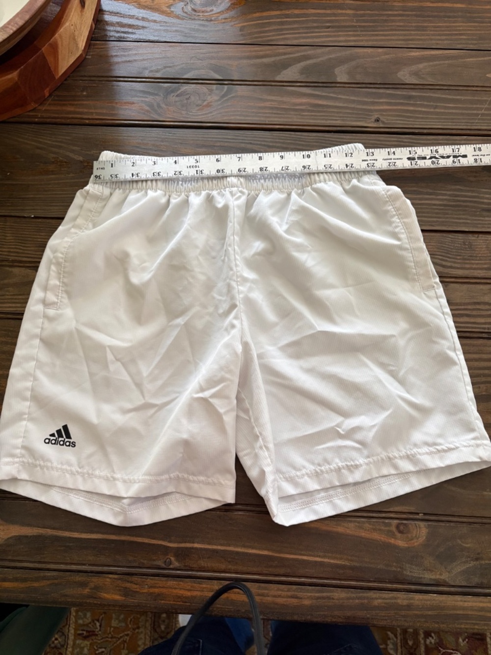 Adidas Youth Unisex Boys Girls White Adidas Athletic Shorts XL